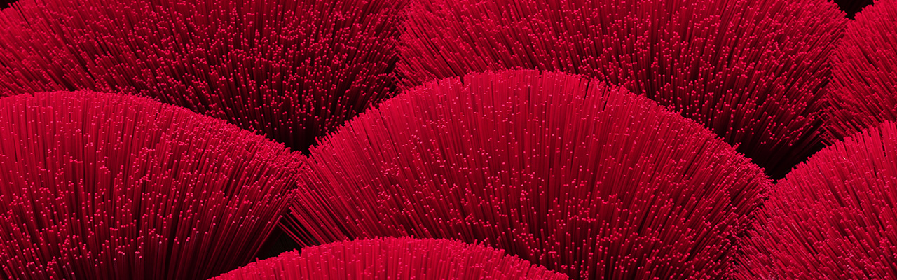 Bâtons d'encens rouges